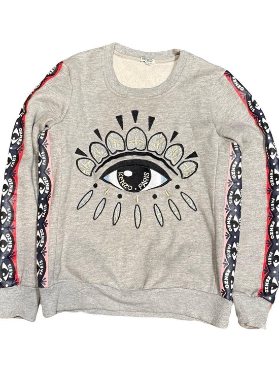Kenzo Other - Kenzo Paris Archive Eye Embroidered Grey Slim Fit Crewneck